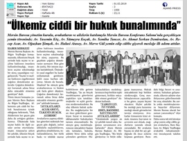 BASINDA BAROMUZ (Yeşilboğaz: "Ülkemiz Ciddi Bir Hukuk Bunalımında")