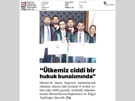 BASINDA BAROMUZ (Yeşilboğaz: "Ülkemiz Ciddi Bir Hukuk Bunalımında")