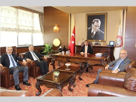 Ziyaret- İl Milli Eğitim Müdürü,Mersin Orman Bölge Müdürü, İl Sağlık Müdürü ve Karayolları Müdürü,Başkanımızı ziyaret ettiler.