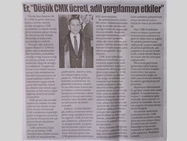 BASINDA BAROMUZ ( Baro Bşk. Er: "CMK Ücretleri Artırılmalı"