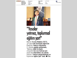 BASINDA BAROMUZ (Başkanımızın Özgecan Aslan Anısına Mesajı)