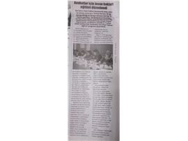 BASINDA BAROMUZ (Avukatlara İnsan Hakları Eğitimi Düzenlendi)