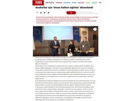 BASINDA BAROMUZ (Avukatlara İnsan Hakları Eğitimi Düzenlendi)