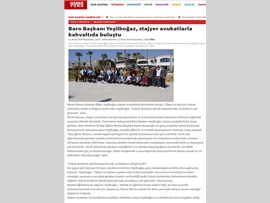 BASINDA BAROMUZ (Baro Başkanımız Stajyer Avukatlarla Kahvaltıda Buluştu)