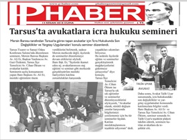 BASINDA BAROMUZ (TARSUS'TA AVUKATLARA İCRA HUKUKU SEMİNERİ VERİLDİ)