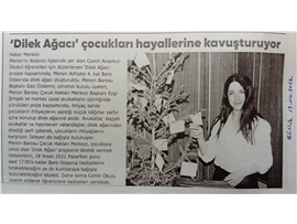 Mersin Barosu Dilek Ağacı Projesi