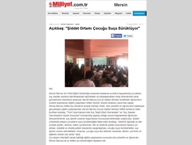 BASINDA BAROMUZ (Av. İslam Kurthan Açıkbaş: 'Şiddet Ortamı Çocuğu Suça Sürüklüyor)