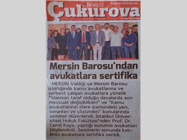 BASINDA BAROMUZ ('İdarenin Taraf Olduğu Davalar' Konulu Seminer)