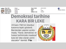 BASINDA BAROMUZ (YSK'nın Kararına 49 Barodan Ortak Açıklama)