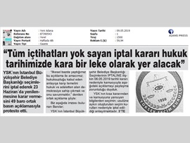 BASINDA BAROMUZ (YSK'nın Kararına 49 Barodan Ortak Açıklama)