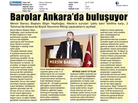 BASINDA BAROMUZ (Başkanımızdan Savunma Mitingine çağrı)
