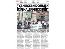 BASINDA BAROMUZ (Basın Açıklaması -"Paralel Baro İstemiyoruz")