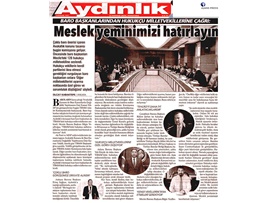 BASINDA BAROMUZ (Baro Başkanlarının komisyona katılma talebi reddedildi)
