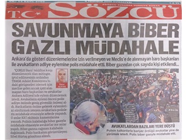 BASINDA BAROMUZ (Savunmaya Biber Gazlı Müdahale-Mecliste Oturma Eylemi)