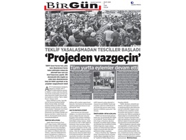BASINDA BAROMUZ (Ankara Adliyesi önünde oturma eylemi-biber gazı)