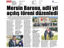 Mersin Barosu adli yıl açılış töreni düzenledi