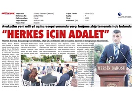 Mersin Barosu adli yıl açılış resepsiyonu düzenledi