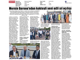 Mersin Barosu adli yıl açılış resepsiyonu düzenledi