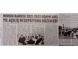 Mersin Barosu adli yıl açılış resepsiyonu düzenledi
