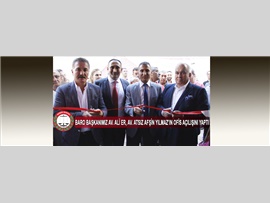 BARO BAŞKANIMIZ AV. ALİ ER, AV. ATSIZ AFŞİN YILMAZ’IN OFİS AÇILIŞINI YAPTI