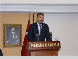 MERSİN BAROSU BAŞKANIMIZ AV. BİLGİN YEŞİLBOĞAZ YENİDEN BAŞKAN SEÇİLDİ