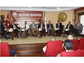 MERSİN BAROSU 2019-2020 STAJ EĞİTİM DÖNEMİ AÇILIŞI, BARO BAŞKANLARININ KATILIMIYLA YAPILDI