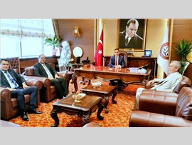 Mersin Tapu Kadastro Müdürleri, Başkanımızı Makamında Ziyaret Ettiler.