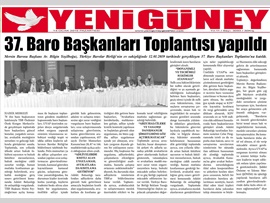 BASINDA BAROMUZ (Baro Başkanımız 37. Baro Başkanları Toplantısı'na Katıldı)