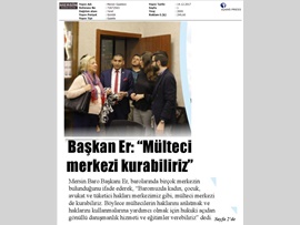 BASINDA BAROMUZ (Baromuzda Mülteci Merkezi Kurabiliriz" Dedi.)