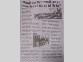BASINDA BAROMUZ (Baromuzda Mülteci Merkezi Kurabiliriz" Dedi.)