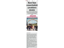 Cezaevinde anneleriyle kalan çocuklara ihtiyaç desteği