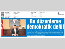 BASINDA BAROMUZ (Av. Gazi Özdemir: "Hukuk Devleti ve Kuvvetler Ayrılığı İlkesine Aykırıdır")