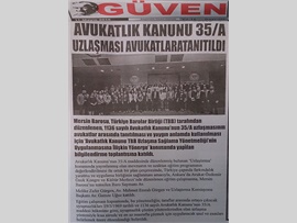 BASINDA BAROMUZ (Avukatlık Kanunu 35/A Uzlaşması Avukatlara Tanıtıldı)