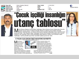 BASINDA BAROMUZ (Çocuk İşçiliği ile Mücadele Günü Basın Açıklaması)