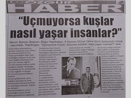 BASINDA BAROMUZ (Dünya Çevre Günü Mesajı)
