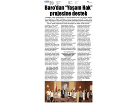 Mersin Barosu'ndan YAŞAMHAK Projesine destek