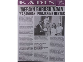 Mersin Barosu'ndan YAŞAMHAK Projesine destek