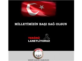 MİLLETİMİZİN BAŞI SAĞ OLSUN