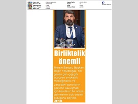 BASINDA BAROMUZ (Baro Başkanımız 37. Baro Başkanları Toplantısı'na Katıldı)