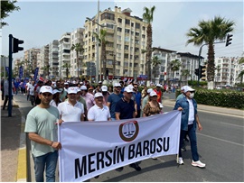 MERSİN BAROSU 1 MAYIS’TA ALANDAYDI
