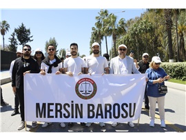 MERSİN BAROSU 1 MAYIS’TA ALANDAYDI