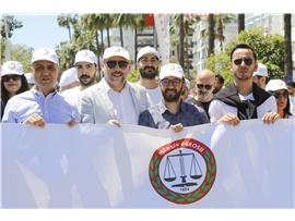 MERSİN BAROSU 1 MAYIS’TA ALANDAYDI