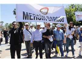 MERSİN BAROSU 1 MAYIS’TA ALANDAYDI