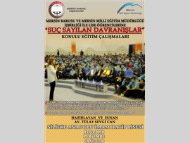 ÇOCUK HAKLARI MERKEZİMİZ, SİLİFKE'DE LİSE ÖĞRENCİLERİNE YÖNELİK 'SUÇ SAYILAN DAVRANIŞLAR VE HUKUKİ SONUÇLARI' KONULU EĞİTİM ÇALIŞMASI YAPACAK