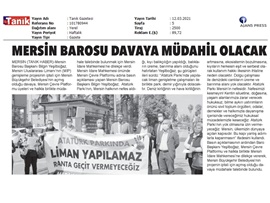 Mersin Barosu ve MERÇED, ATATÜRK Parkı'nı yutan davaya müdahale talebinde bulundu