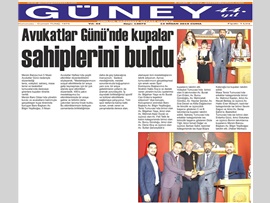 BASINDA BAROMUZ (Avukatlar Günü Turnuvalarında Kupalar Sahiplerini Buldu)