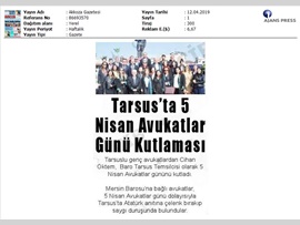 BASINDA BAROMUZ (İlçe Temsilciliklerimizde Avukatlar Günü Kutlaması)