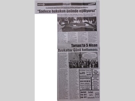 BASINDA BAROMUZ (İlçe Temsilciliklerimizde Avukatlar Günü Kutlaması)