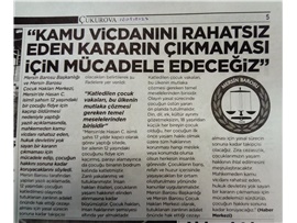Mersin Barosu, çocuk cinayeti davasını takip edecek