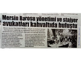 Stajyer avukatlarımız kahvaltıda buluştu
